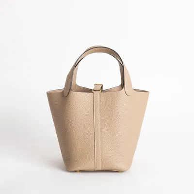 PICOTIN 18 LOCK CLEMENCE LEATHER TRENCH TAURILLON WITH GOLD HARDWARE (GHW) - 2