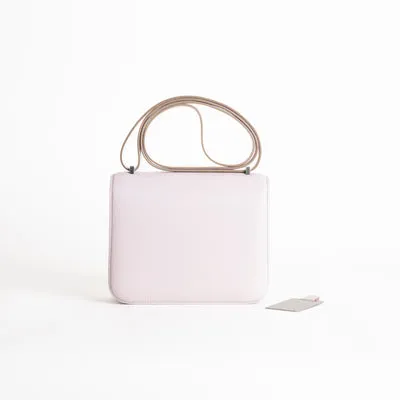 CONSTANCE 18 (MINI) CHEVRE LEATHER ROSE SAKURA WITH PALLADIUM HARDWARE (PHW) - 3