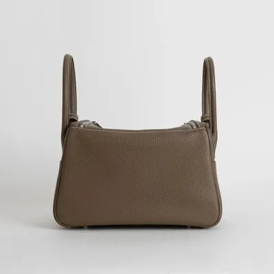 LINDY 30 CLEMENCE LEATHER ETOUPE WITH PALLADIUM HARDWARE (PHW) - 3