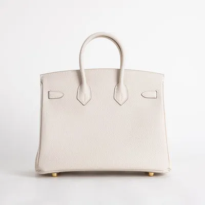 BIRKIN 25 TOGO LEATHER CRAIE WITH GOLD HARDWARE (GHW) - 3