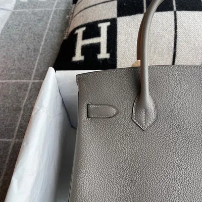 BIRKIN 30 TOGO LEATHER ETAIN WITH PALLADIUM HARDWARE (PHW) - 3