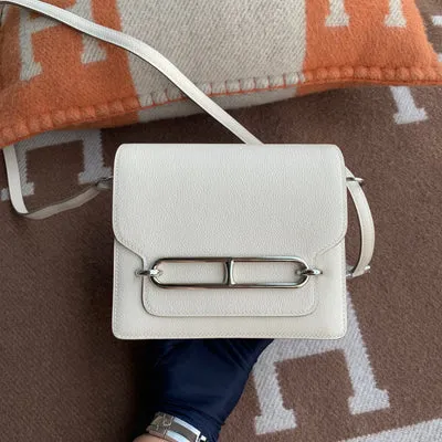 MINI ROULIS (18) EVERCOLOR LEATHER CRAIE WITH PALLADIUM HARDWARE (PHW)