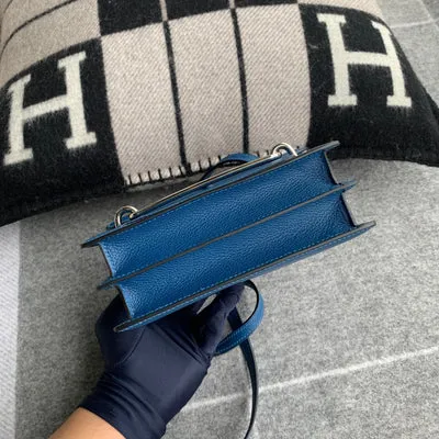 MINI ROULIS (18) EVERCOLOR LEATHER BLEU SAPPHIR WITH PALLADIUM HARDWARE (PHW) - 5