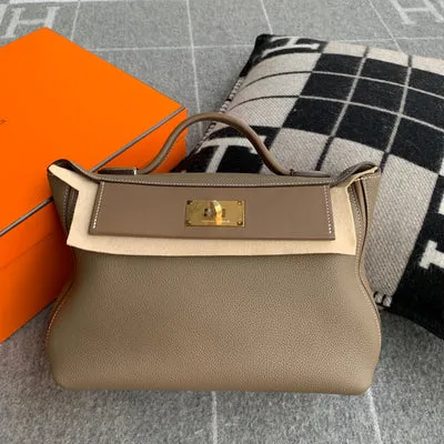 24/24 (29) TOGO & SWIFT LEATHER ETOUPE WITH GOLD HARDWARE (GHW)