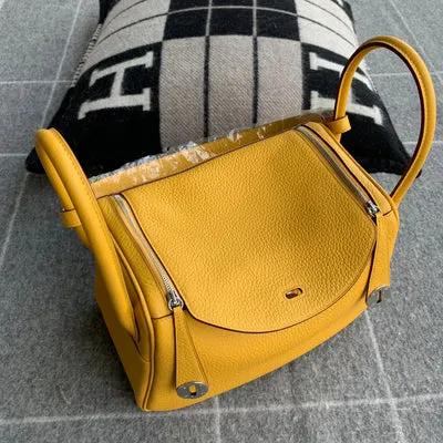 LINDY 26 CLEMENCE LEATHER JAUNE AMBRE WITH PALLADIUM HARDWARE (PHW) - 2