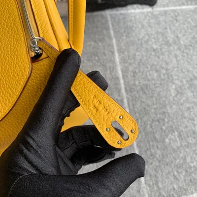 LINDY 26 CLEMENCE LEATHER JAUNE AMBRE WITH PALLADIUM HARDWARE (PHW) - 5