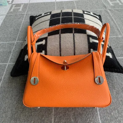 LINDY 26 CLEMENCE LEATHER ORANGE WITH PALLADIUM HARDWARE (PHW) - 1