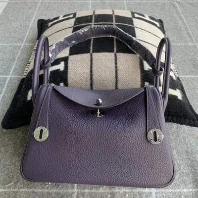LINDY 26 CLEMENCE LEATHER RAISIN WITH PALLADIUM HARDWARE (PHW) - 2