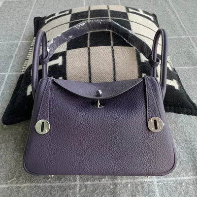 LINDY 26 CLEMENCE LEATHER RAISIN WITH PALLADIUM HARDWARE (PHW) - 1
