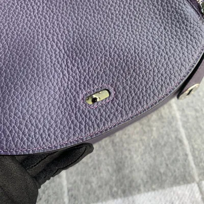 LINDY 26 CLEMENCE LEATHER RAISIN WITH PALLADIUM HARDWARE (PHW) - 6