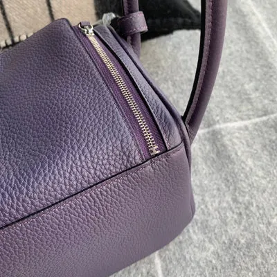 LINDY 26 CLEMENCE LEATHER RAISIN WITH PALLADIUM HARDWARE (PHW) - 7