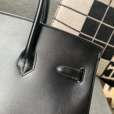 BIRKIN 35 SO BLACK BOX CALF LEATHER WITH PVD BLACK HARDWARE (LIMITED) - 6