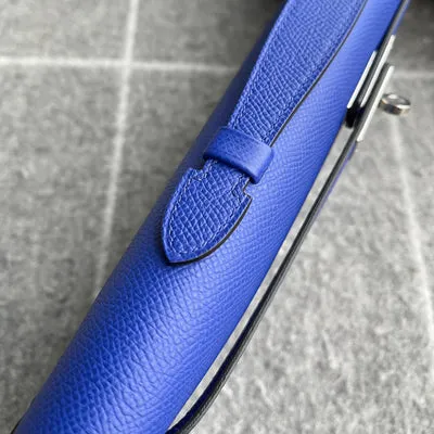 KELLY CUT EPSOM LEATHER BLEU ELECTRIC WITH PALLADIUM HARDWARE (PHW) - 4