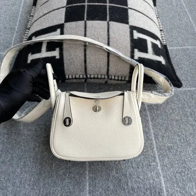 MINI LINDY 20 CLEMENCE LEATHER NATA WITH PALLADIUM HARDWARE (PHW) - 2