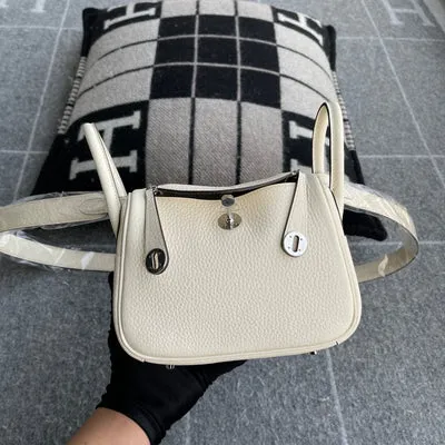 MINI LINDY 20 CLEMENCE LEATHER NATA WITH PALLADIUM HARDWARE (PHW) - 1