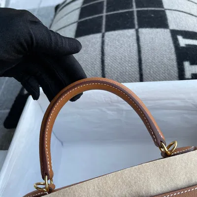 KELLY 25 EPSOM LEATHER GOLD WITH GOLD HARDWARE (GHW) - 8