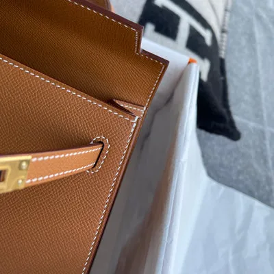 KELLY 25 EPSOM LEATHER GOLD WITH GOLD HARDWARE (GHW) - 5