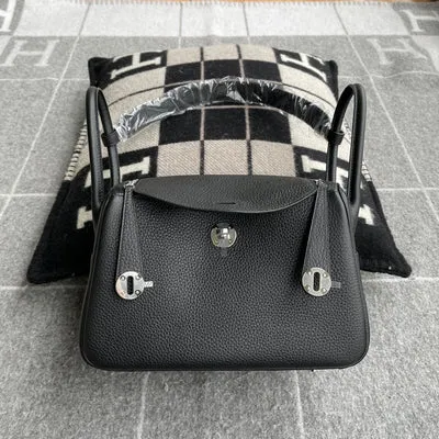 LINDY 26 CLEMENCE LEATHER NOIR (BLACK) WITH PALLADIUM HARDWARE (PHW) - 1
