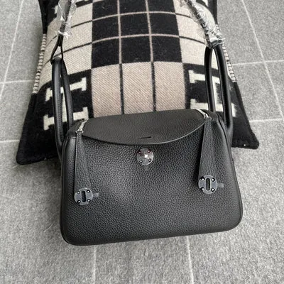 LINDY 26 CLEMENCE LEATHER NOIR (BLACK) WITH PALLADIUM HARDWARE (PHW) - 2
