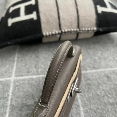 MINI KELLY II (20) EPSOM LEATHER ETAIN WITH PALLADIUM HARDWARE (PHW) - 5