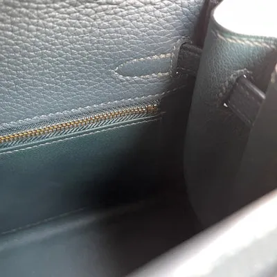 KELLY 25 TOGO LEATHER VERT CYPRES WITH GOLD HARDWARE (GHW) - 5