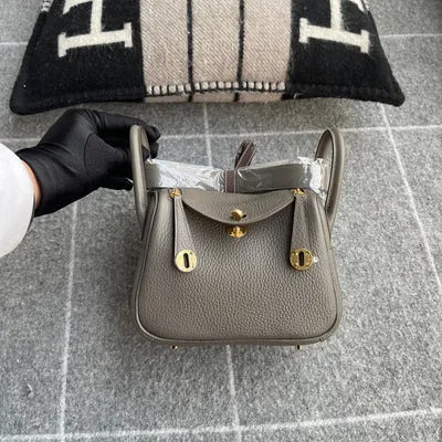 MINI LINDY 20 CLEMENCE LEATHER ETAIN WITH GOLD HARDWARE (GHW) - 2