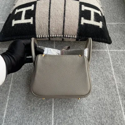 MINI LINDY 20 CLEMENCE LEATHER ETAIN WITH GOLD HARDWARE (GHW) - 3