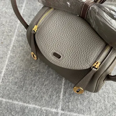 MINI LINDY 20 CLEMENCE LEATHER ETAIN WITH GOLD HARDWARE (GHW) - 4
