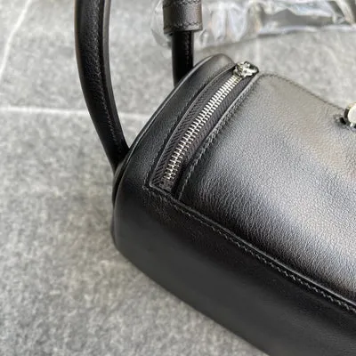 MINI LINDY 20 SWIFT LEATHER NOIR (BLACK) WITH PALLADIUM HARDWARE (PHW) - 4