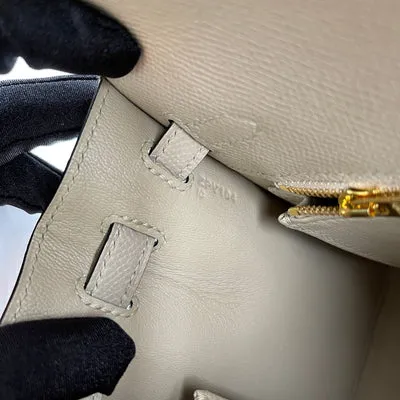 KELLY 25 EPSOM LEATHER TRENCH WITH GOLD HARDWARE (GHW) - 5