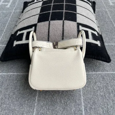 MINI LINDY 20 CLEMENCE LEATHER NATA WITH GOLD HARDWARE (GHW) - 4