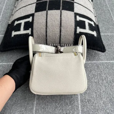 MINI LINDY 20 CLEMENCE LEATHER NATA WITH GOLD HARDWARE (GHW) - 3