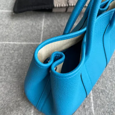GARDEN PARTY 30 NEGONDA LEATHER BLEU ZANZIBAR WITH PALLADIUM HARDWARE (PHW) - 3