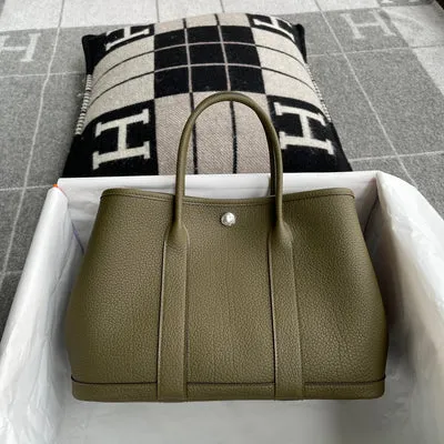 GARDEN PARTY 30 NEGONDA LEATHER OLIVE GREEN WITH PALLADIUM HARDWARE (PHW) - 1