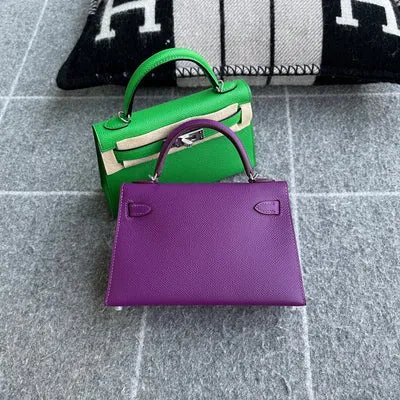 MINI KELLY II (20) EPSOM LEATHER ANEMONE WITH PALLADIUM HARDWARE (PHW) - 2