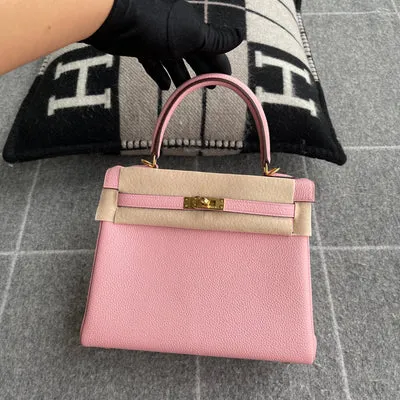 KELLY 25 TOGO LEATHER ROSE CONFETTI WITH GOLD HARDWARE (GHW) - 1