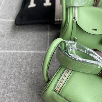 MINI LINDY 20 SWIFT LEATHER VERT CRIQUET WITH GOLD HARDWARE (GHW) - 7