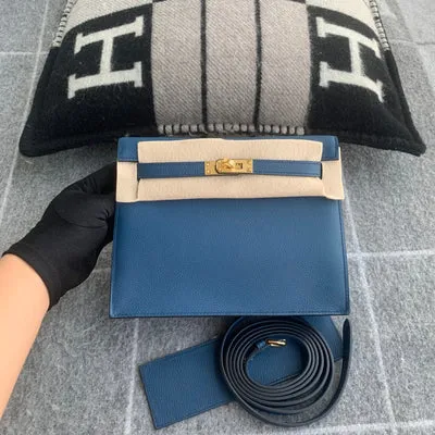 KELLY DANSE EVERCOLOR LEATHER DEEP BLUE WITH GOLD HARDWARE (GHW) - 1