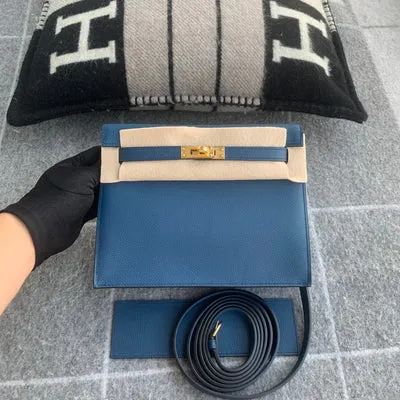 KELLY DANSE EVERCOLOR LEATHER DEEP BLUE WITH GOLD HARDWARE (GHW) - 2