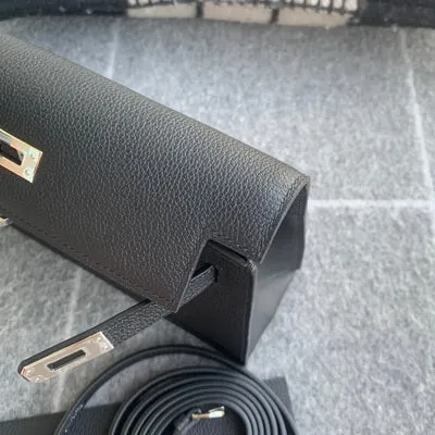 KELLY DANSE EVERCOLOR LEATHER NOIR (BLACK) WITH PALLADIUM HARDWARE (PHW) - 7