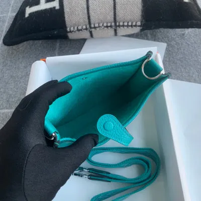 MINI EVELYNE (TPM) CLEMENCE LEATHER BLEU PAON WITH PALLADIUM HARDWARE (PHW) - 5