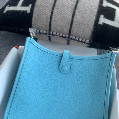 MINI EVELYNE (TPM) CLEMENCE LEATHER BLEU DU NORD WITH PALLADIUM HARDWARE (PHW) - 5