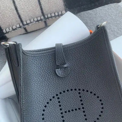 MINI EVELYNE (TPM) CLEMENCE LEATHER NOIR (BLACK) WITH PALLADIUM HARDWARE (PHW) - 3
