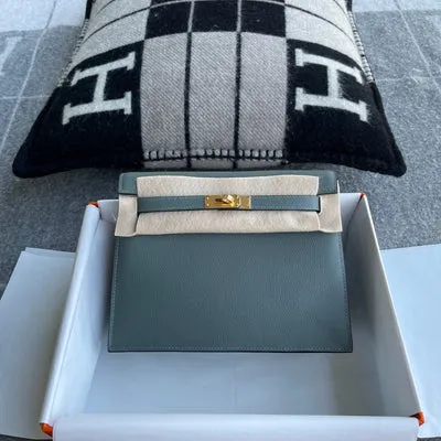 KELLY DANSE EVERCOLOR LEATHER VERT AMANDE WITH GOLD HARDWARE (GHW) - 1