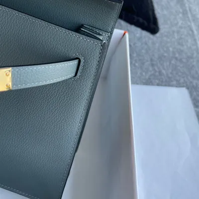 KELLY DANSE EVERCOLOR LEATHER VERT AMANDE WITH GOLD HARDWARE (GHW) - 7
