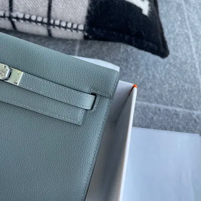 KELLY DANSE EVERCOLOR LEATHER VERT AMANDE WITH PALLADIUM HARDWARE (PHW) - 3