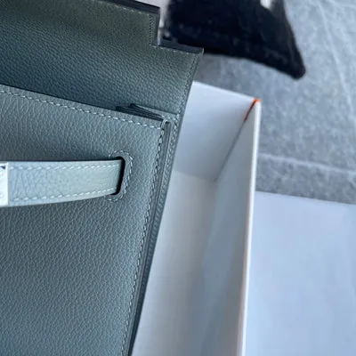 KELLY DANSE EVERCOLOR LEATHER VERT AMANDE WITH PALLADIUM HARDWARE (PHW) - 5