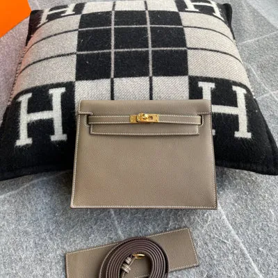 KELLY DANSE EVERCOLOR LEATHER ETOUPE WITH GOLD HARDWARE (GHW) - 1