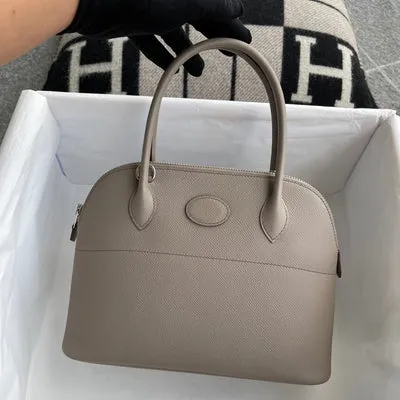 BOLIDE 27 EPSOM LEATHER GRIS ASPHALT WITH PALLADIUM HARDWARE (PHW) - 3