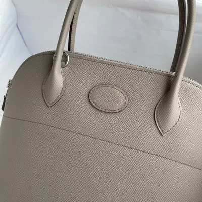 BOLIDE 27 EPSOM LEATHER GRIS ASPHALT WITH PALLADIUM HARDWARE (PHW) - 4